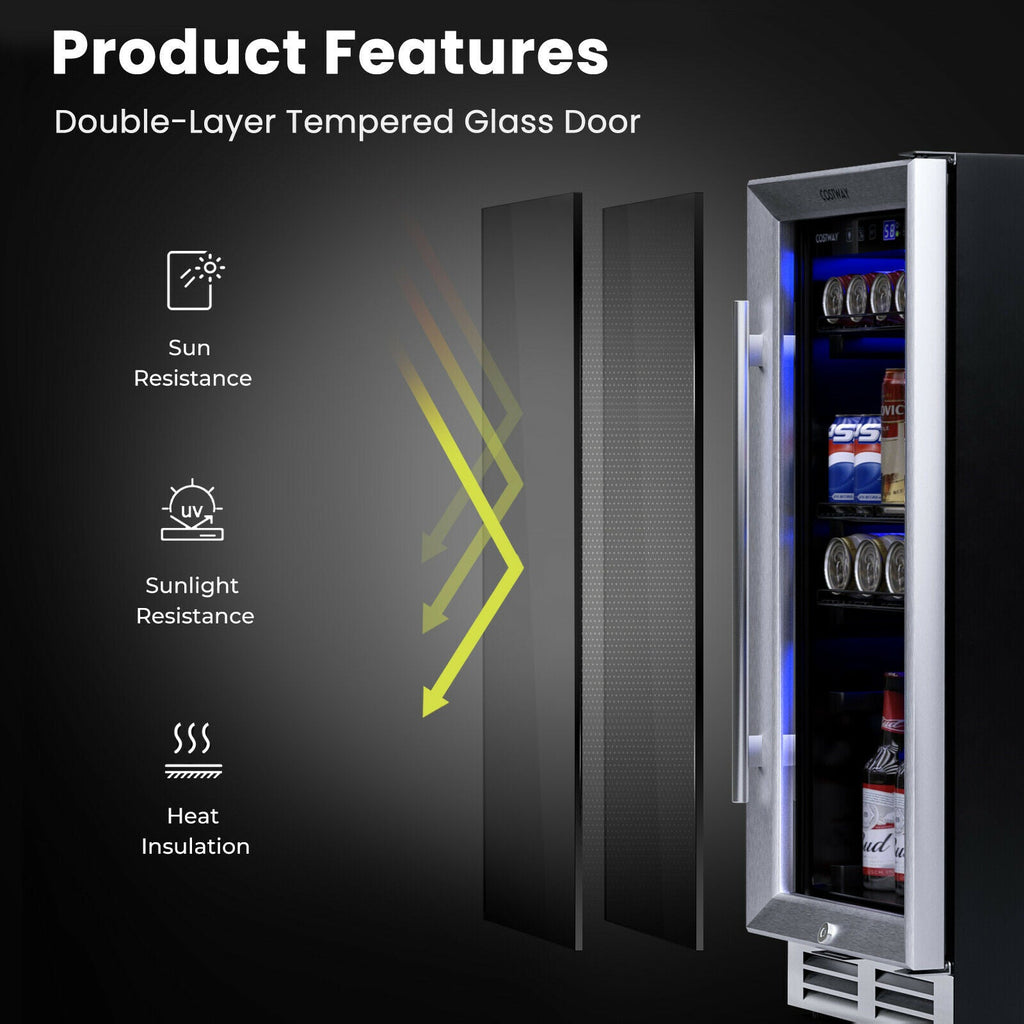 Costway 100-Can Beverage Cooler