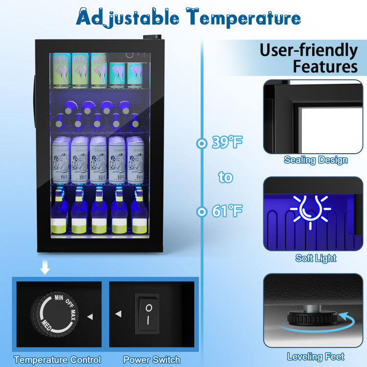 120-Can Beverage Refrigerator