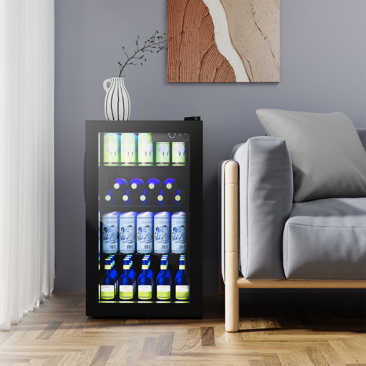 Costway 120-Can Beverage Fridge