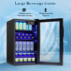 Costway 120-Can Beverage Fridge