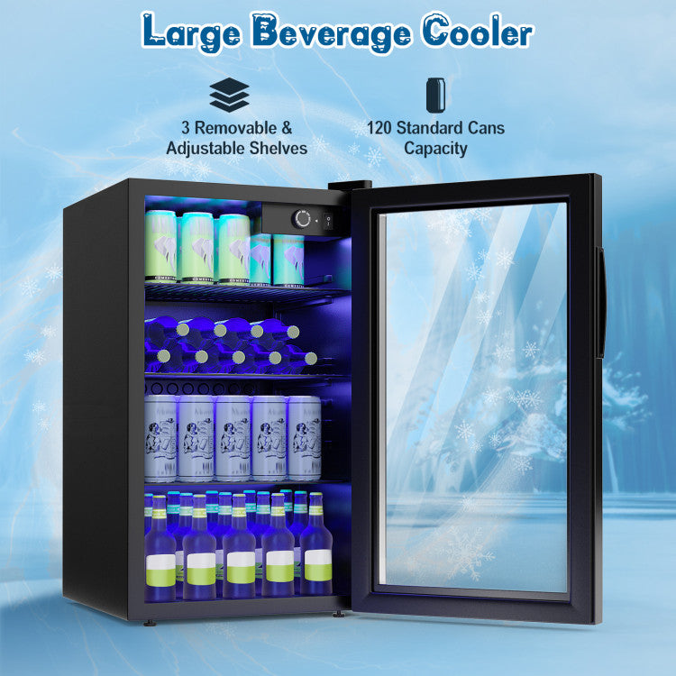 Costway 120-Can Beverage Fridge