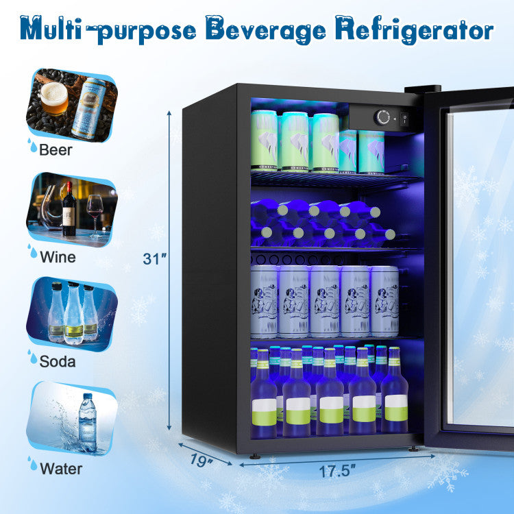 Costway 120-Can Beverage Fridge