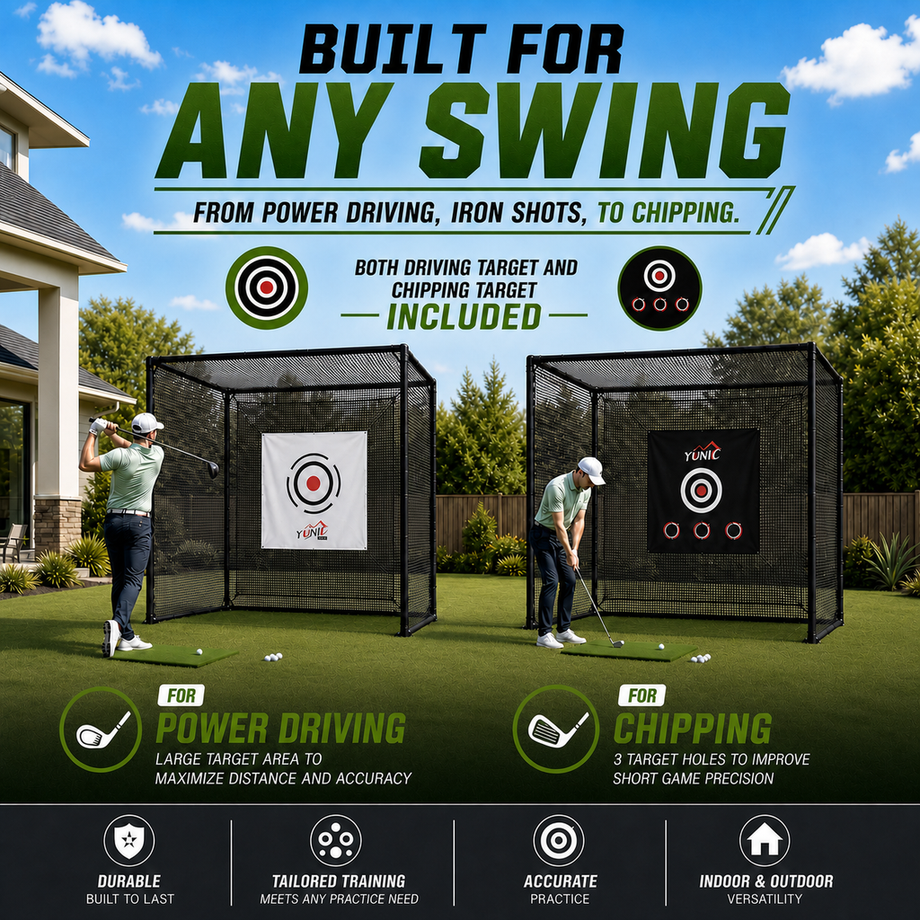Golf Driving Practice Cage (Black)