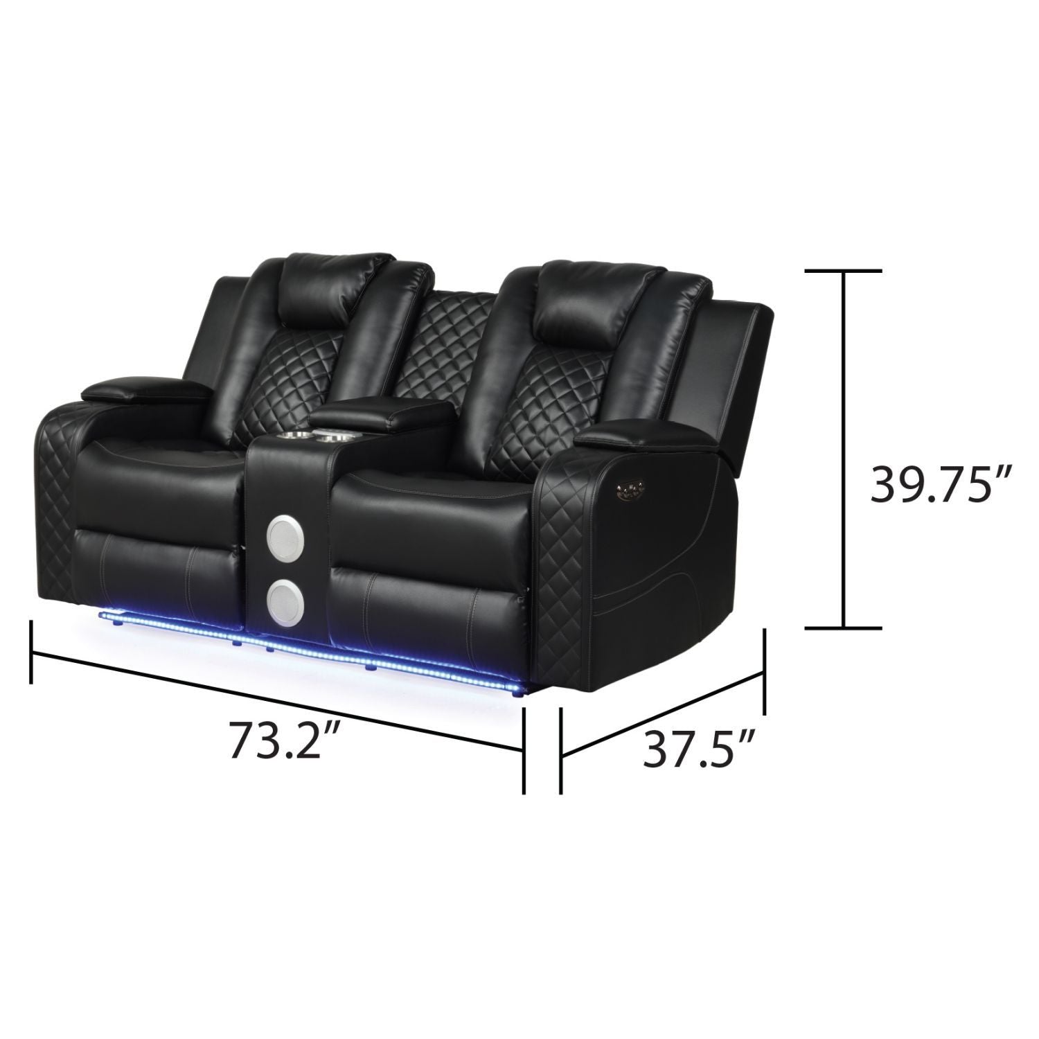 Benz Power Reclining Loveseat