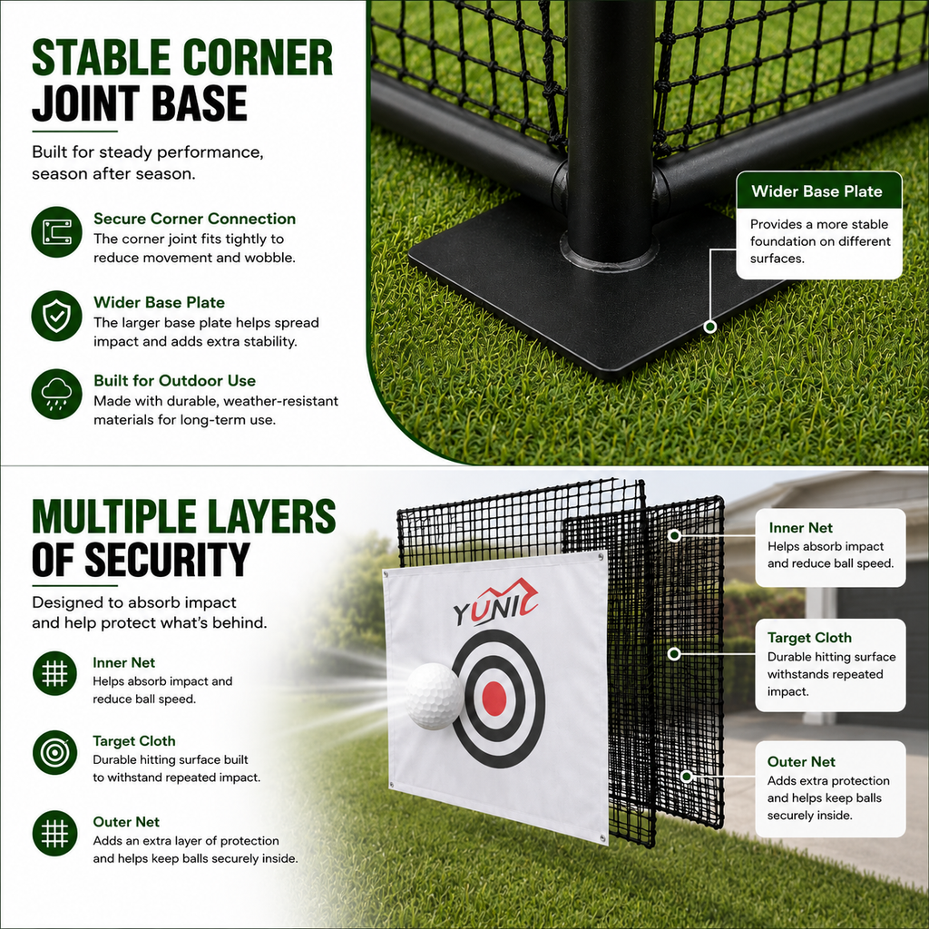 Golf Driving Practice Cage (Green)