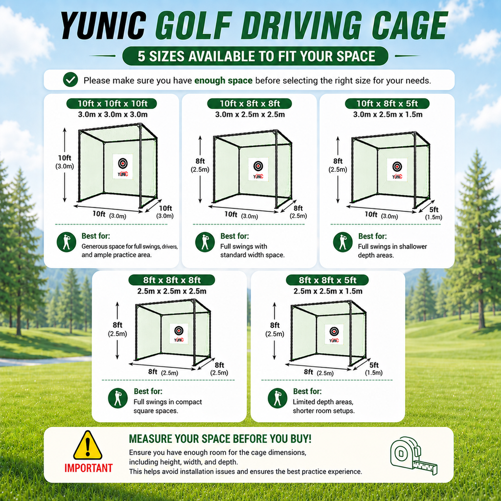 Golf Driving Practice Cage (Green)