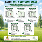 Golf Driving Practice Cage (Green)