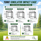 Yunic Golf Driving Cage and Impact Screen