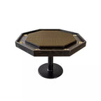 Lost Mill 8 Station Poker Table 1 Quantity in Mocha Oak 1 Pack