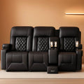 Three Seat Recliner Sofa With USB Ports And Storage