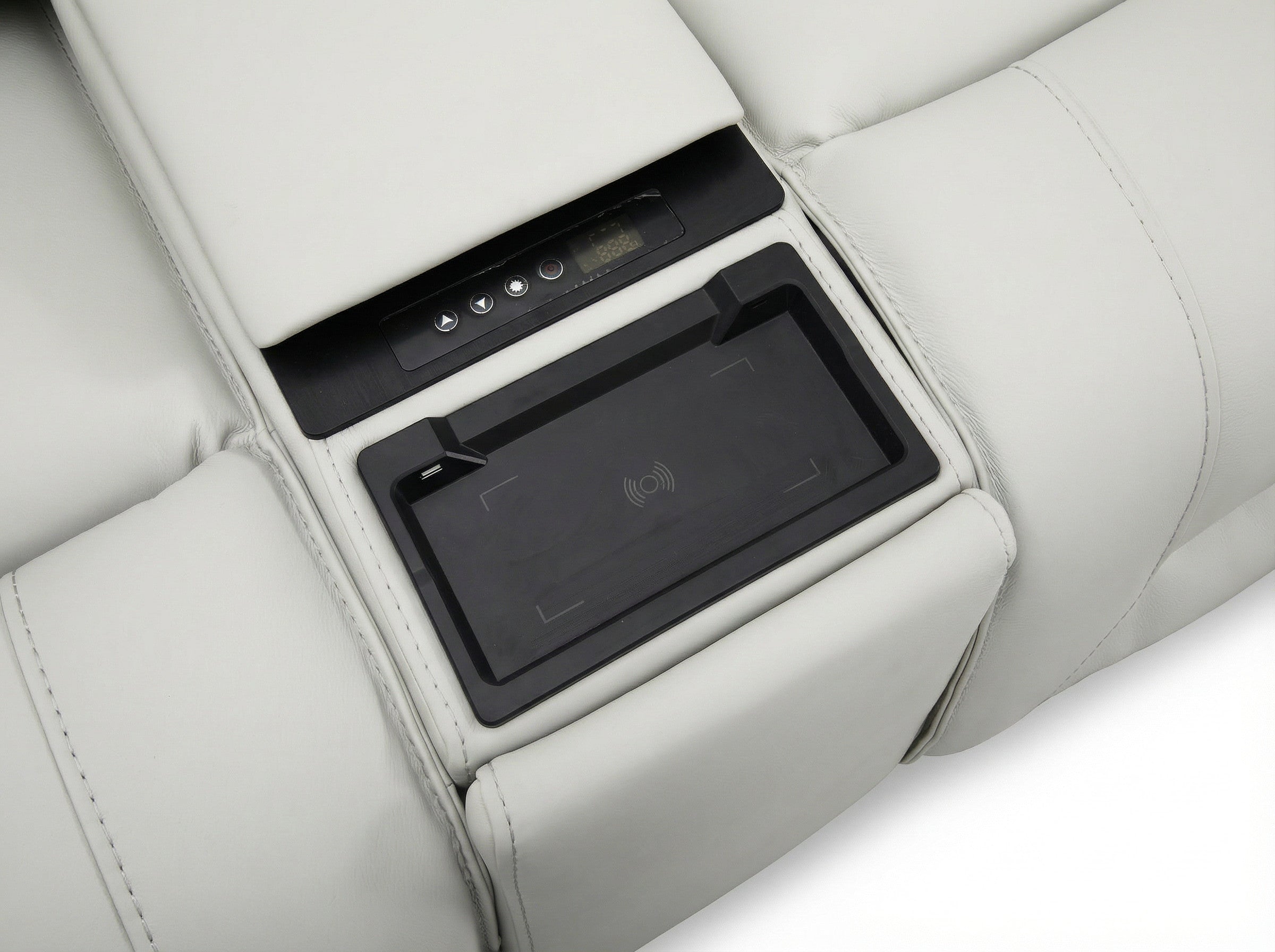 Atlas Fog Zero Gravity Power Reclining Sofa w/ Cooling Compartment