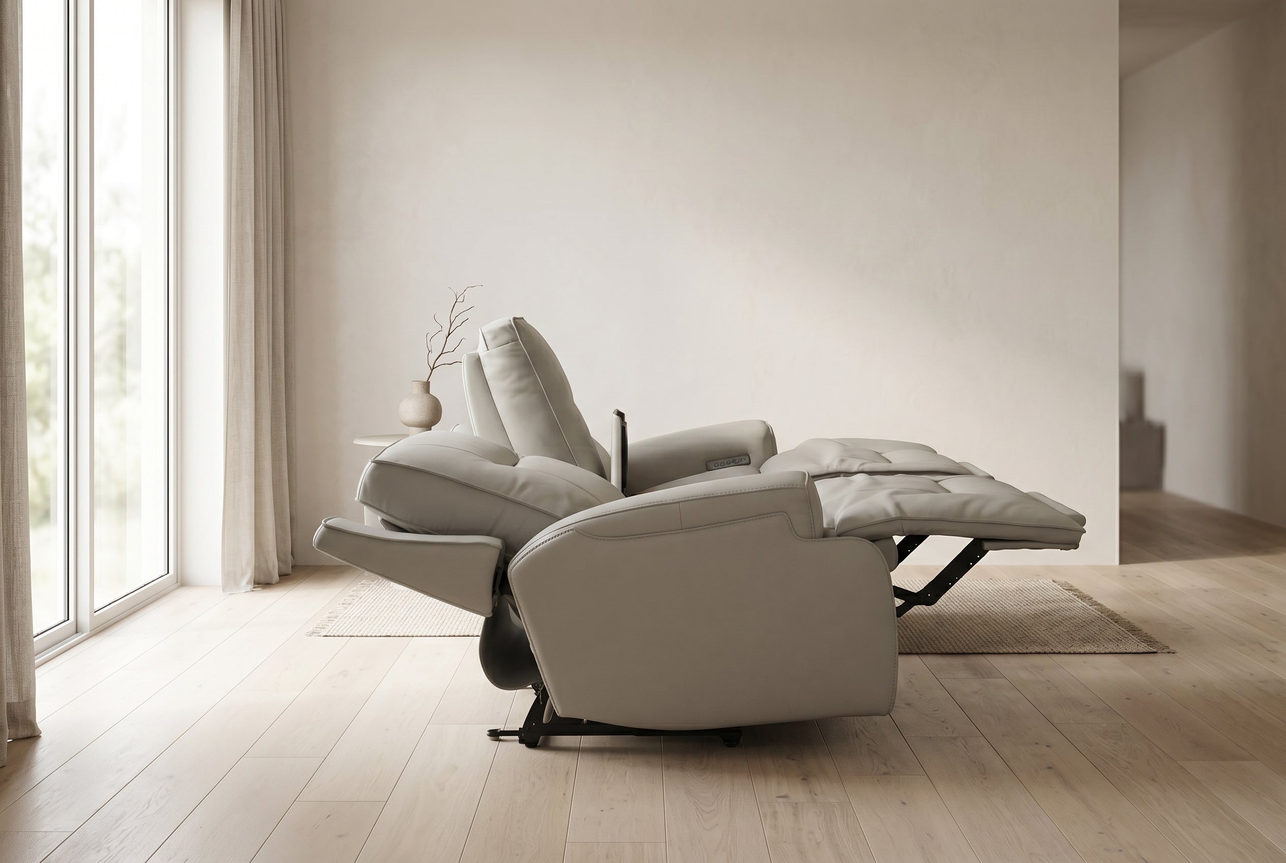 Atlas Fog Zero Gravity Power Reclining Sofa w/ Cooling Compartment
