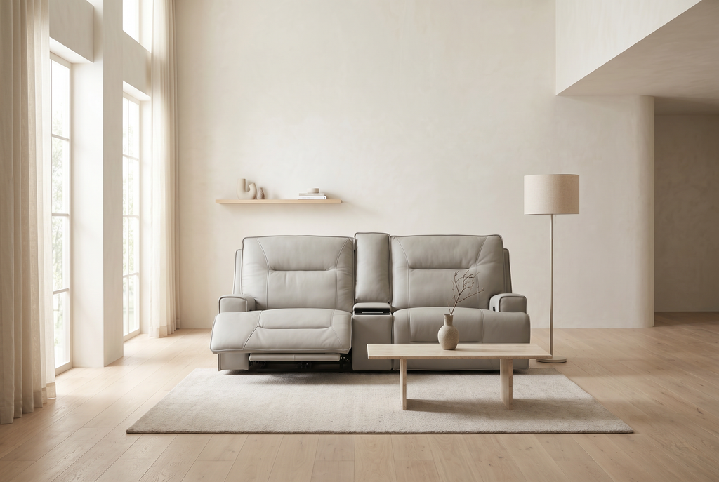 Atlas Fog 2-Piece Power Reclining Sofa Set