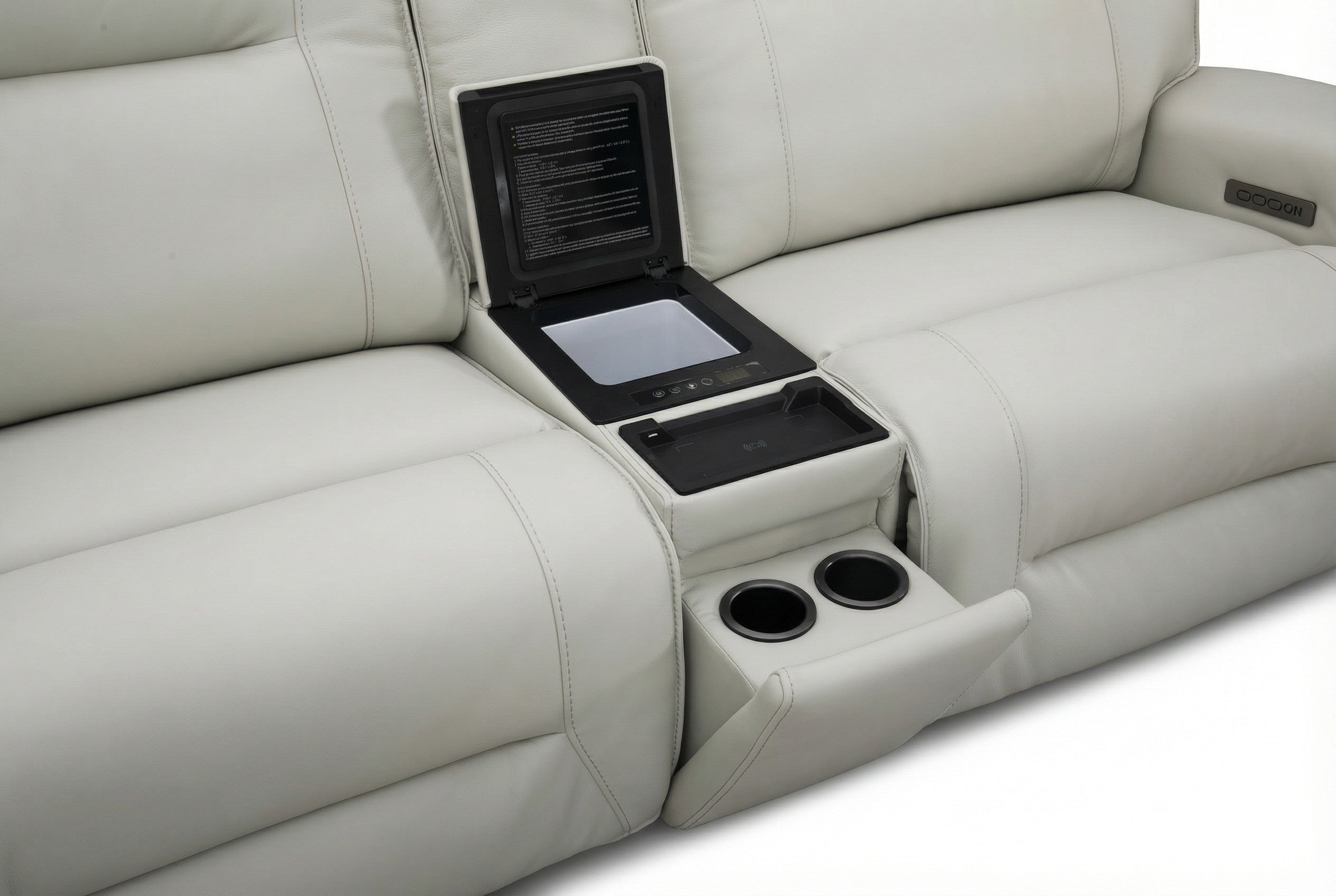 Atlas Fog Zero Gravity Power Reclining Sofa w/ Cooling Compartment