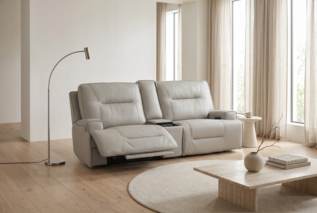 Atlas Fog Zero Gravity Power Reclining Sofa w/ Cooling Compartment