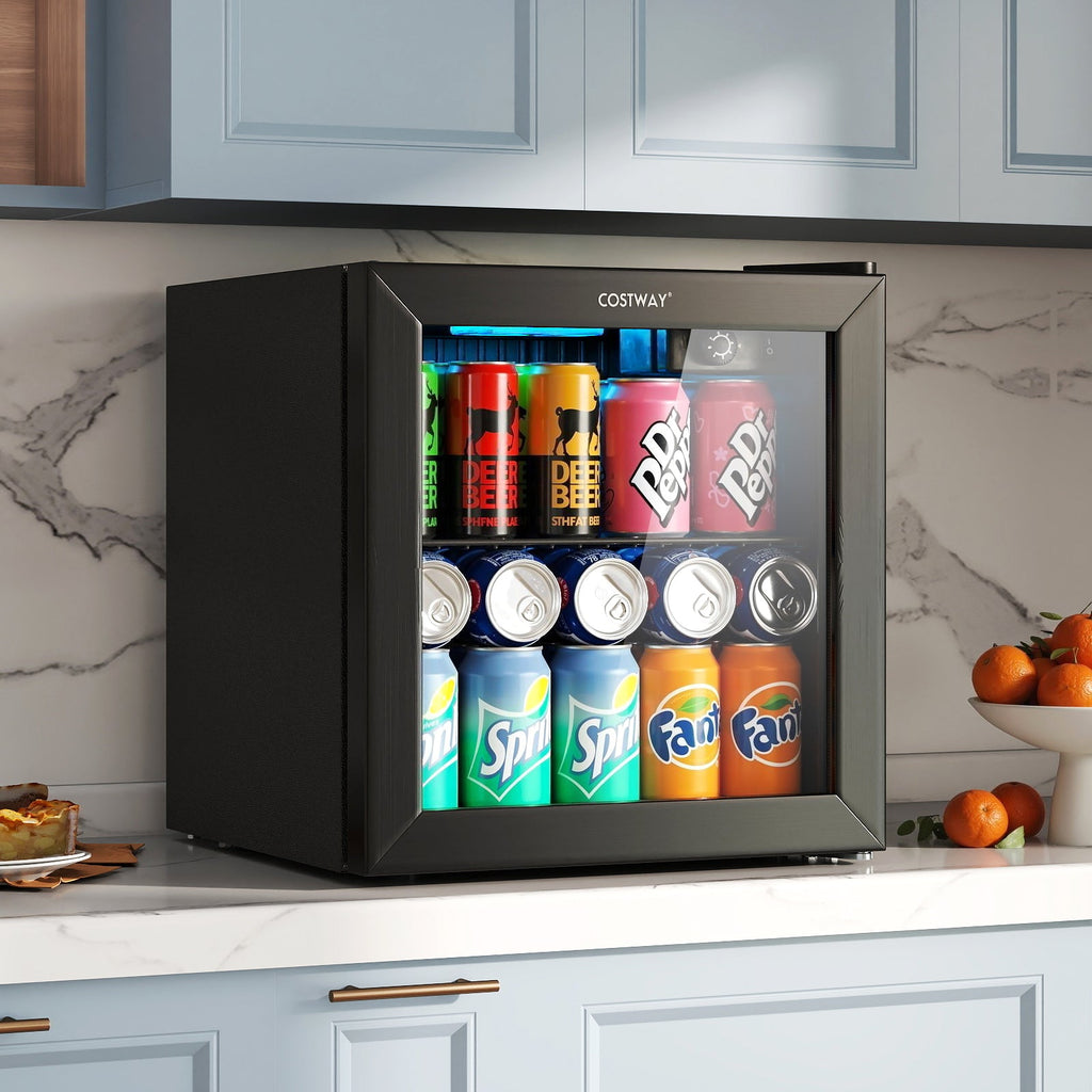 Costway Beverage Refrigerator 1.3 Cu. Ft.
