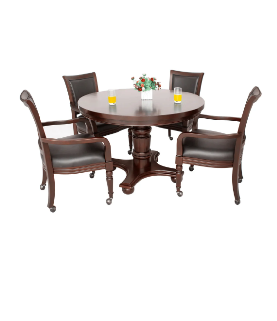 Bridgeport 48in Poker Table & Chairs