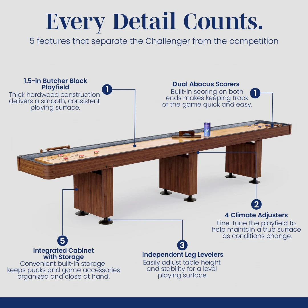 Challenger 14ft Shuffleboard Table