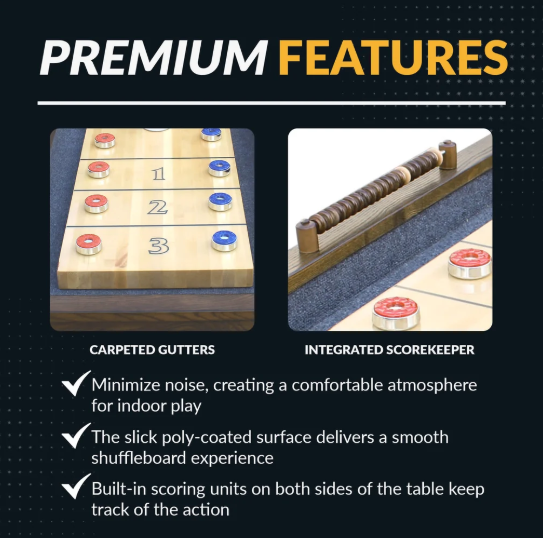 Hathaway Cheyenne 12ft. Shuffleboard Table