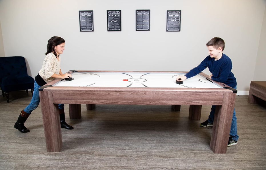 Hathaway Driftwood 7ft. Air Hockey & Ping Pong Table
