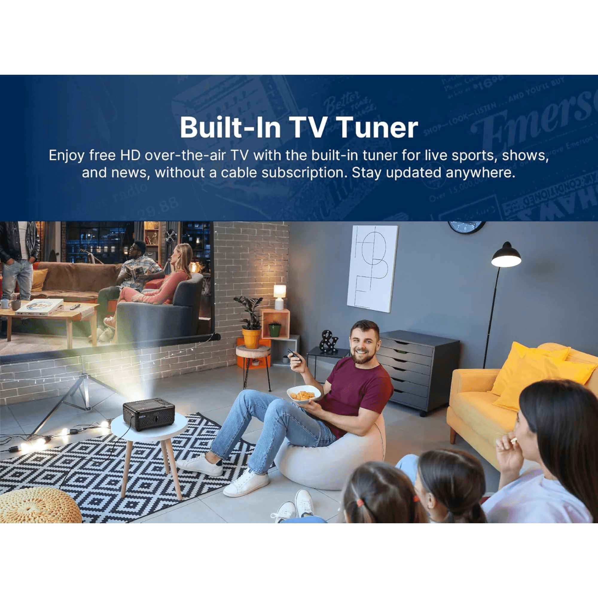 Emerson 120" Home Theater LCD Projector