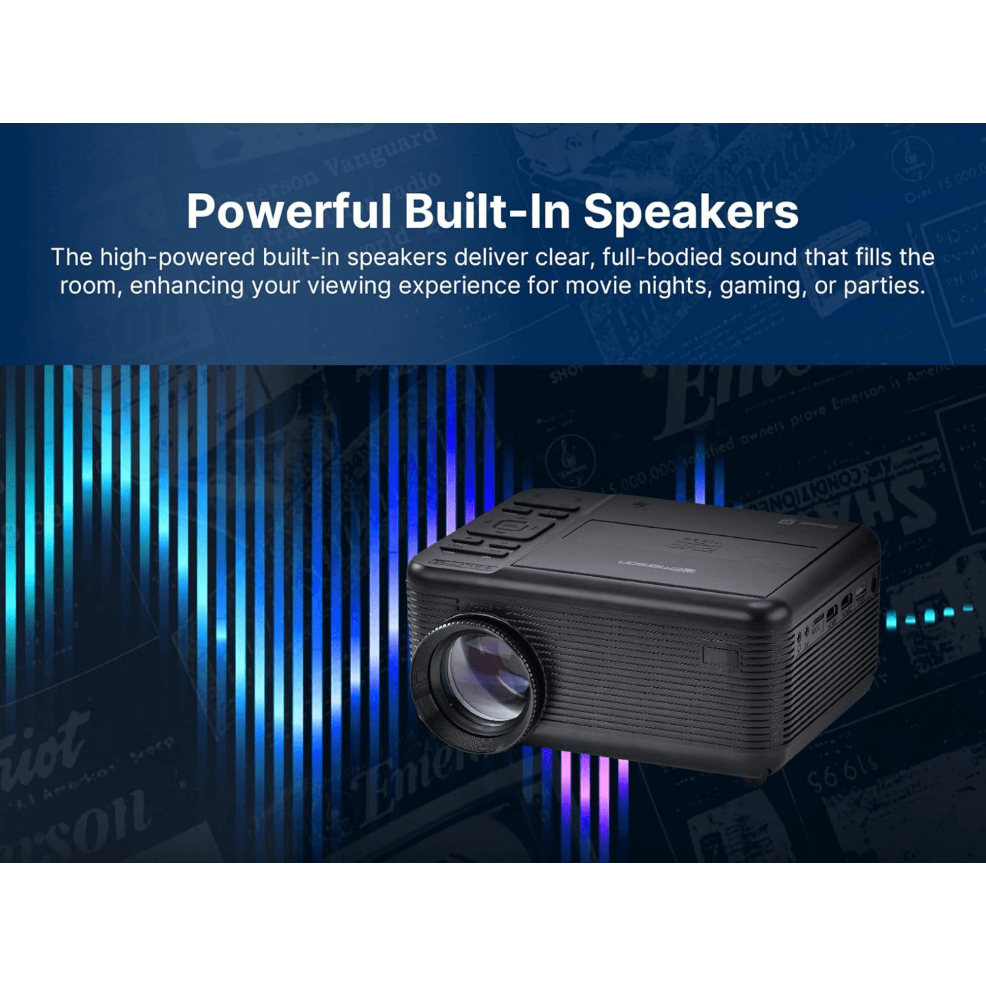 Emerson 120" Home Theater LCD Projector