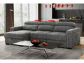 Lucious Gray Double Slider Power Sectional Sofa