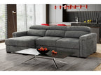 Lucious Gray Double Slider Power Sectional Sofa