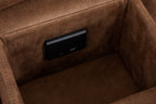 Viva Home Mocha 6-Piece Power Reclining Sectional with Immersive Sound System