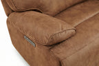 Viva Home Mocha 6-Piece Power Reclining Sectional with Immersive Sound System