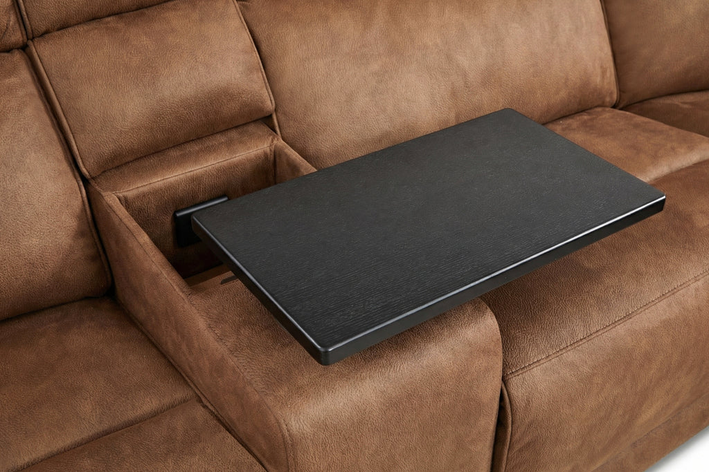 Viva Home Mocha 6-Piece Power Reclining Sectional with Immersive Sound System