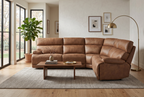Viva Home Mocha 6-Piece Power Reclining Sectional with Immersive Sound System