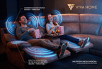 Viva Home Mocha 6-Piece Power Reclining Sectional with Immersive Sound System