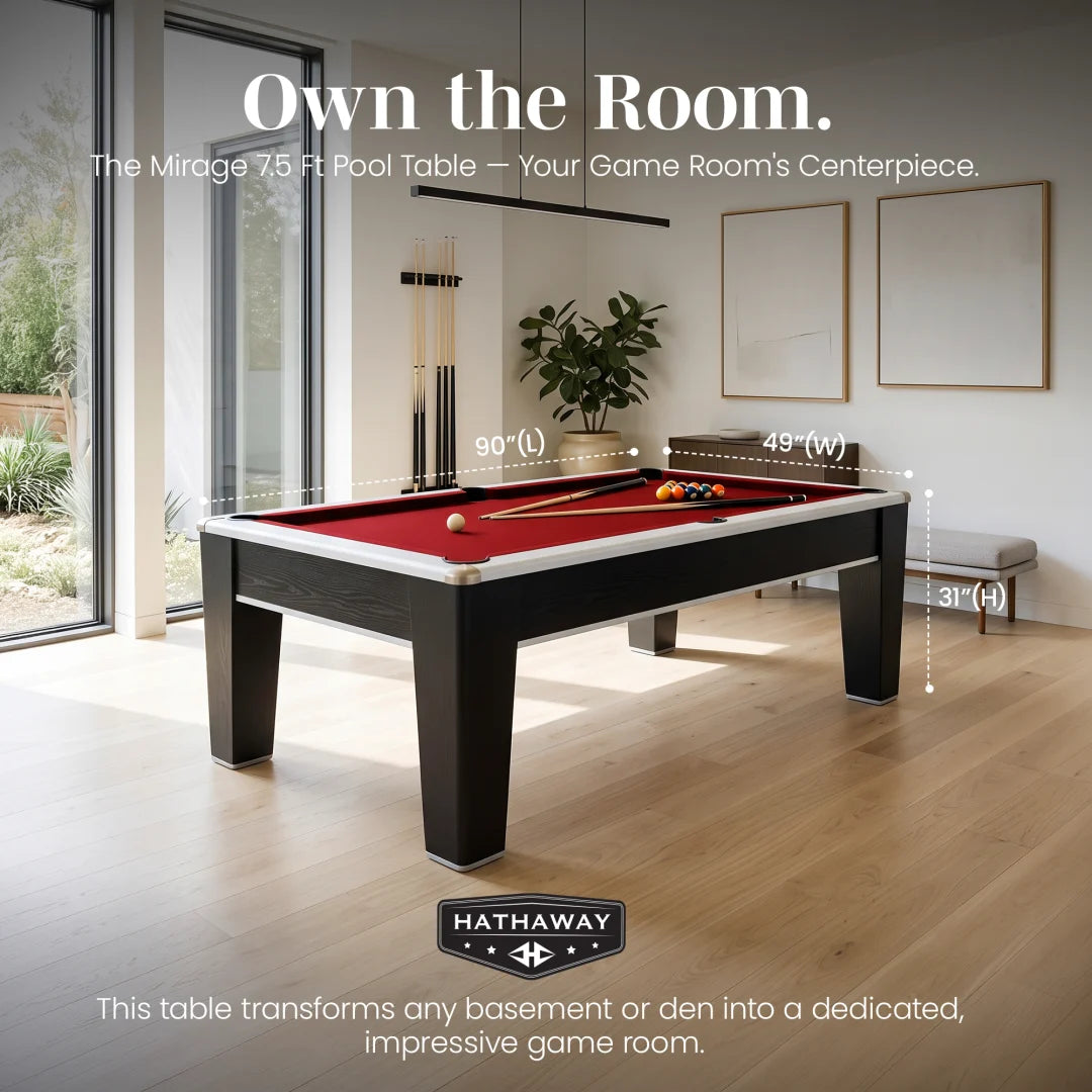 Mirage 7.5ft Billiard Table