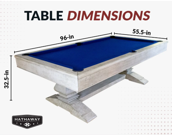 Hathaway Montecito 8ft. Pool Table