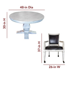 Montecito 48in Poker Table & Chairs