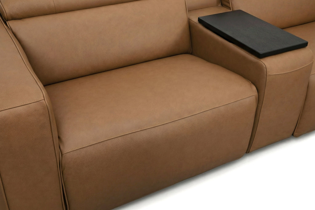 Viva Home Caramel 6-Piece Power Reclining Sectional