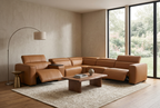 Viva Home Caramel 6-Piece Power Reclining Sectional