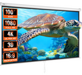 Vevor 100" Retractable Projector Screen