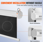 Vevor 100" Retractable Projector Screen