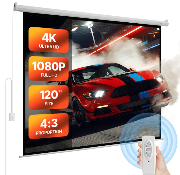 Vevor 120-Inch Motorized Projector Screen