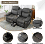 Reclining Home Theater Loveseat - Gray