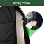 DIY Golf Simulator Impact Screen Frame Enclosure Kit Set, Use with Simulators, Durable Fabric with Velcro, Reinforced Black Border, 9.8'X9.8'X4.9'