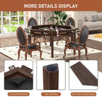 62.2 In. W 4-6-Player Wood Poker Table with Removable Top and Cup and Card Holders