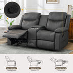 Reclining Home Theater Loveseat - Gray