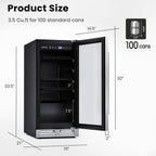 Costway 100-Can Beverage Cooler