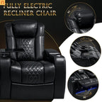 4-Seat Reclining Home Theater Sofa