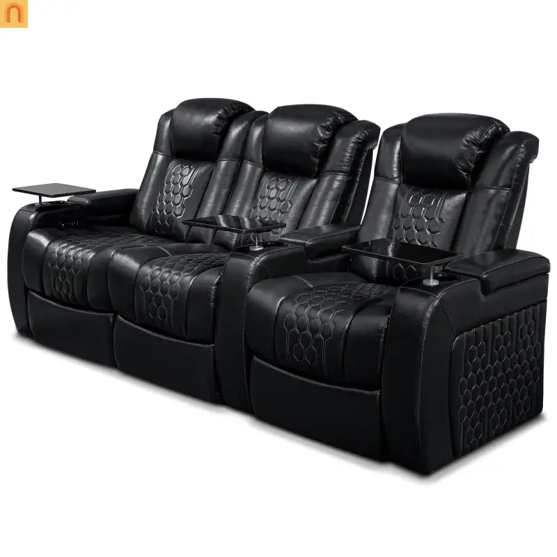 3-Seat Reclining Home Theater Sofa
