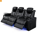 3-Seat Reclining Home Theater Sofa